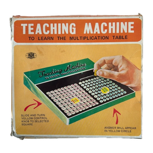 Vintage Teaching Machine to Learn the Multiplication Table in Original Box